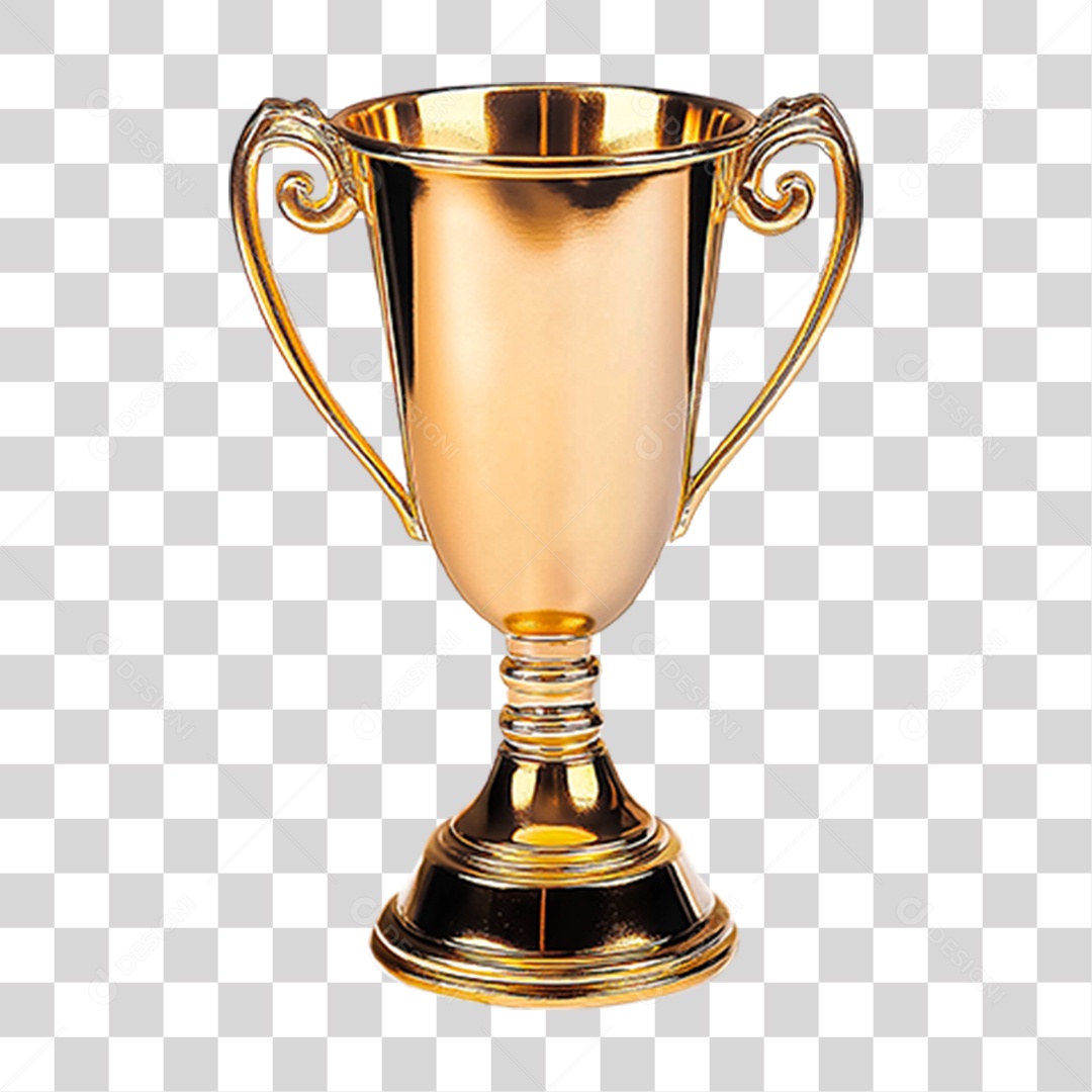 Elemento 3D Troféu PNG Transparente