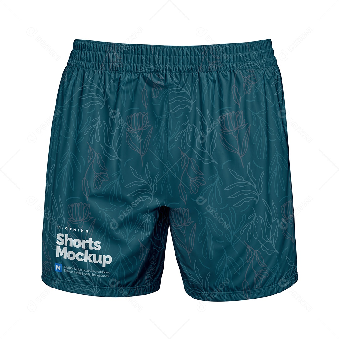 Shorts Mockup PSD Editável