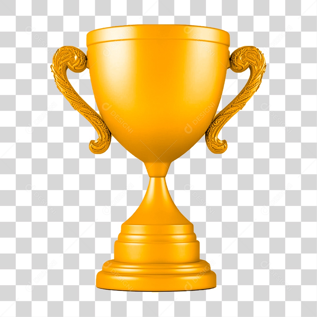 Troféu de Metal Taça PNG Transparente