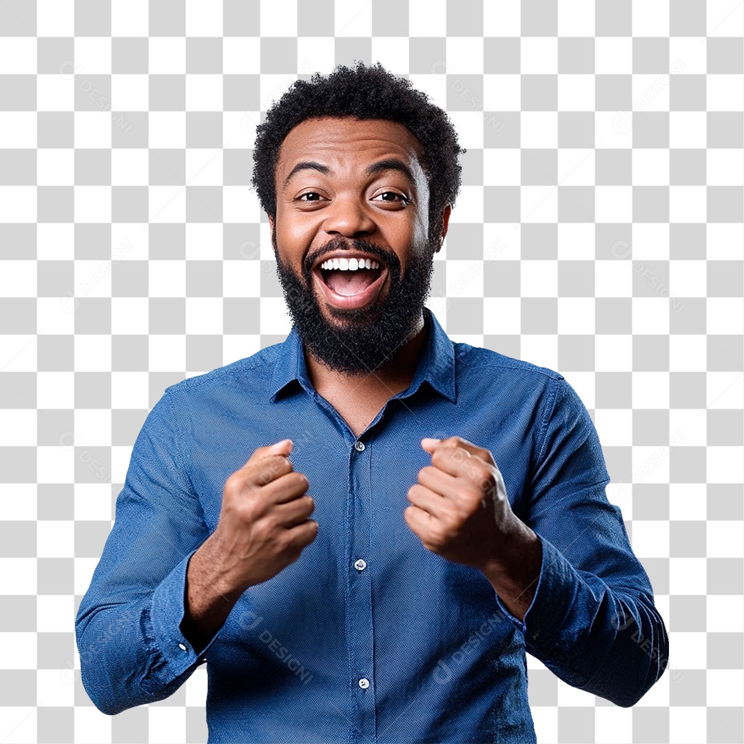 Homem Feliz De 30 Anos Comemorando PNG Transparente