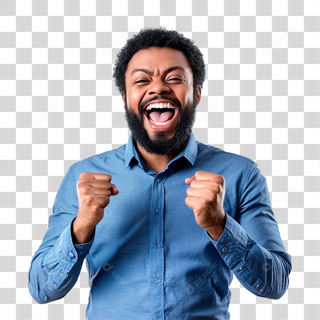 Homem Feliz De 30 Anos Comemorando PNG Transparente