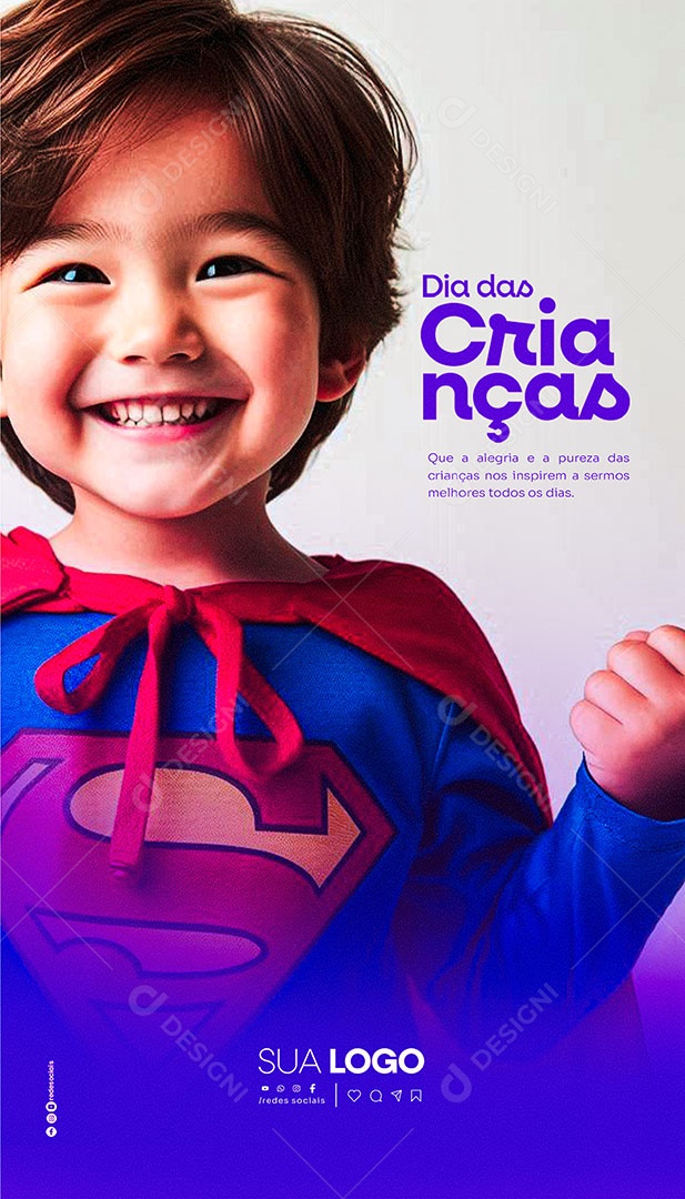 Feliz Dia das Crianças 12 de Outubro Social Media PSD Editável