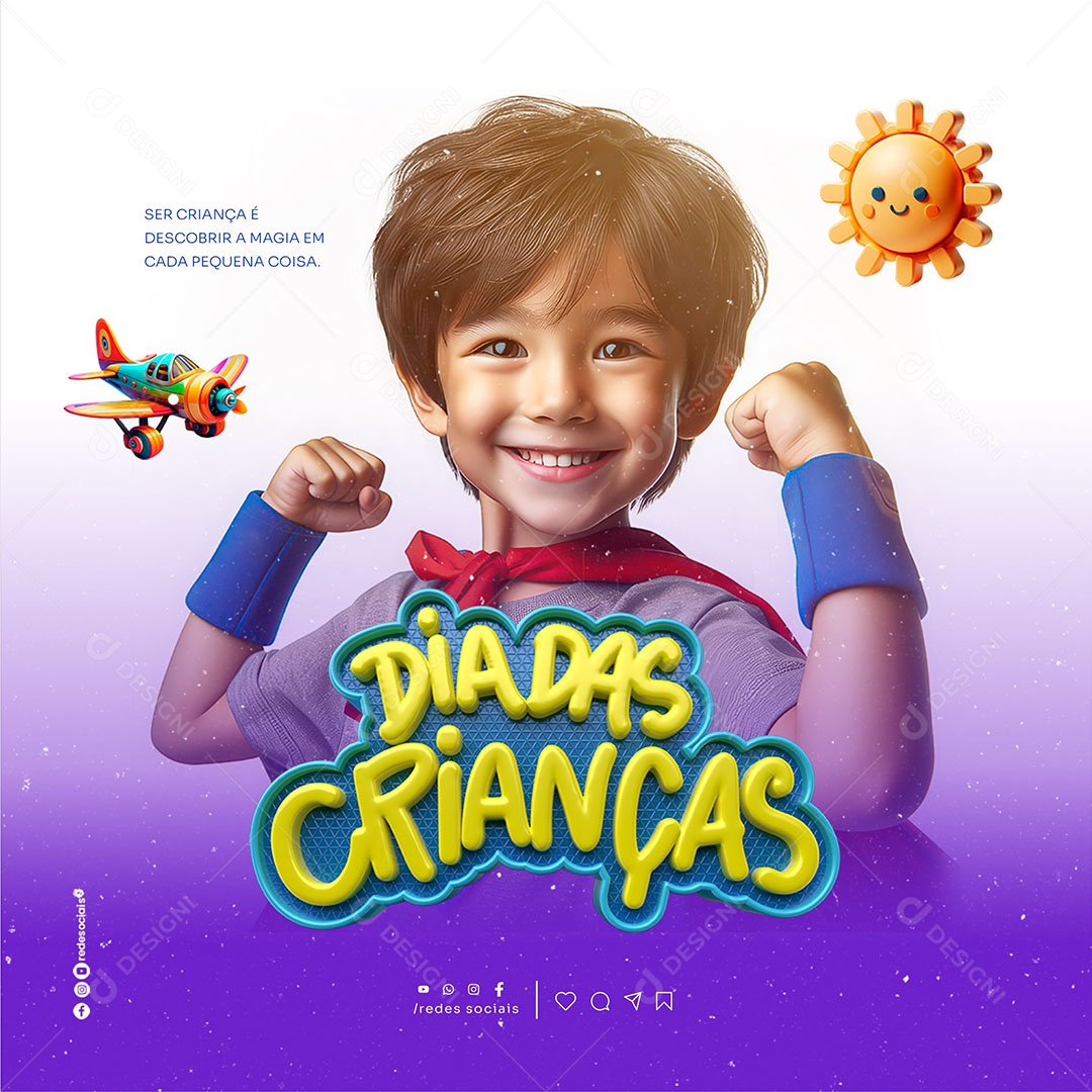 Feliz Dia das Crianças 12 de Outubro Social Media PSD Editável