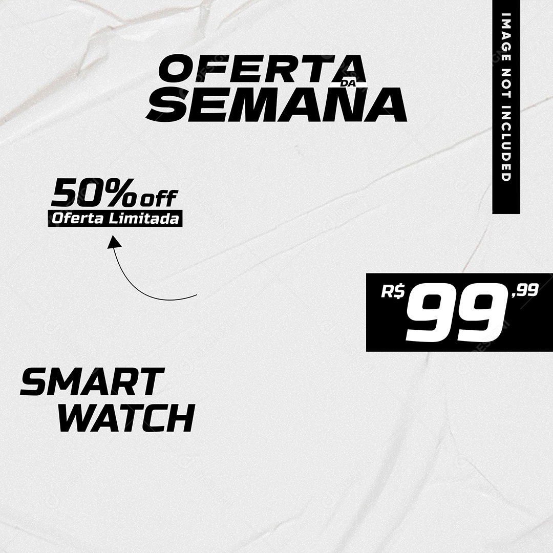 Oferta Da Semana Smart Watch Social Media PSD Editável