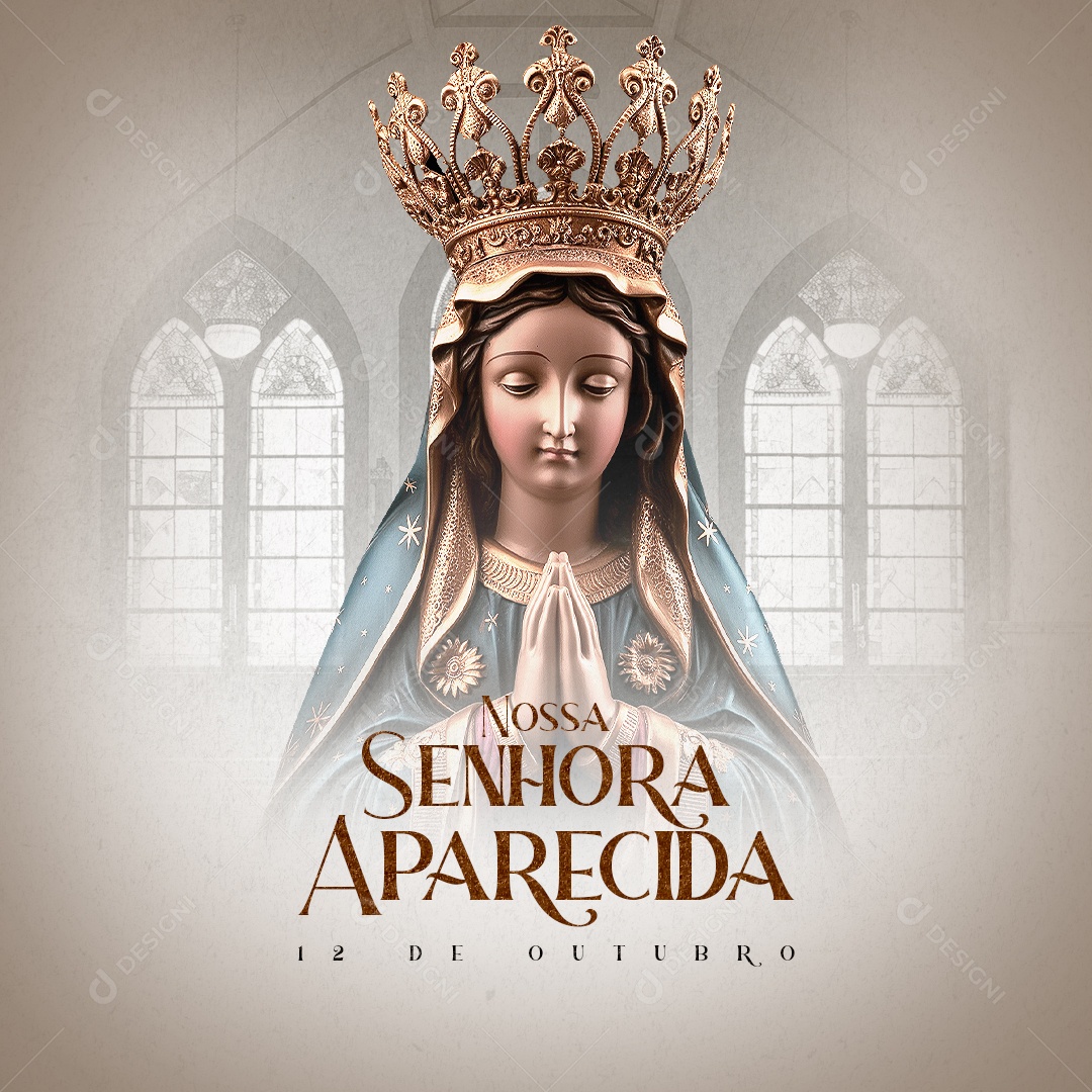 Dia de Nossa Senhora Aparecida 12 de Outubro Social Media PSD Editável