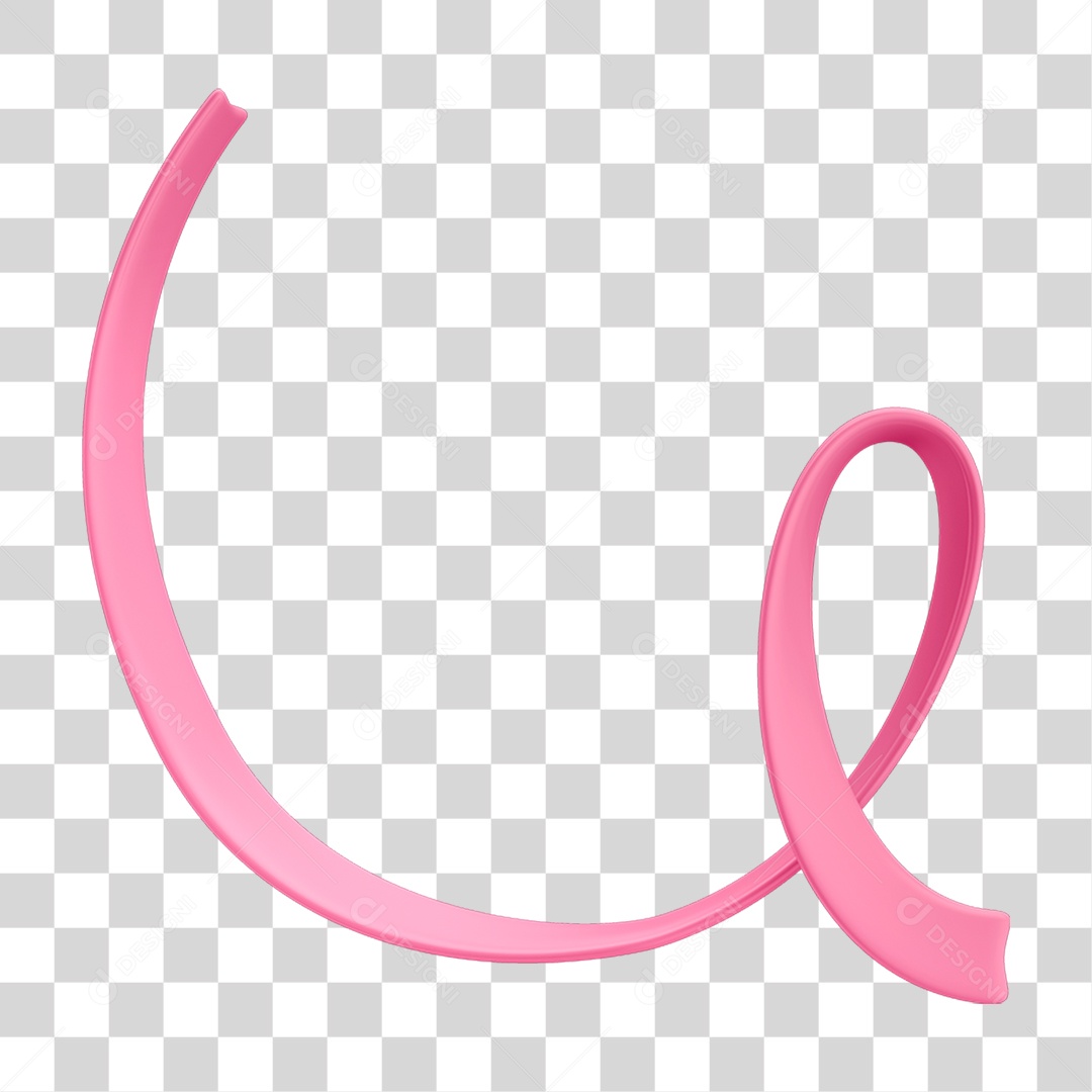 Pink Lace 3D Campaign October Pink for PNG Composition Transparent