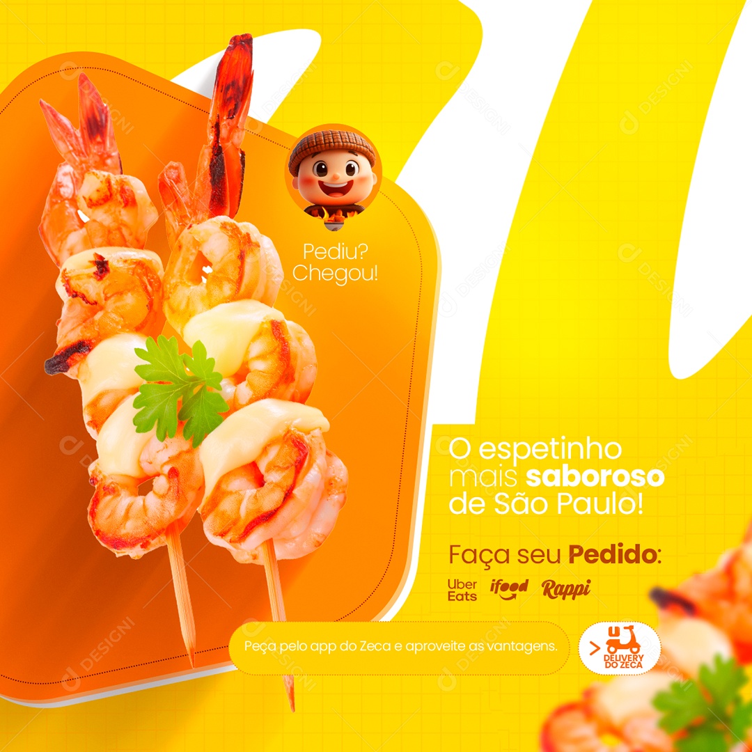 O Espetinho Mais Gostoso De São PauloSocial Media PSD Editável