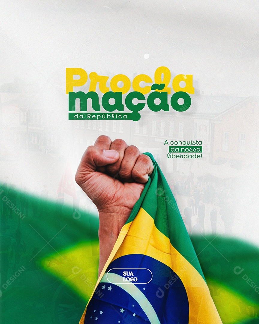 Dia da Proclamação da República 15 De Novembro Social Media PSD Editável