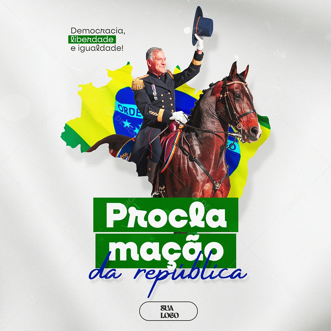 Dia da Proclamação da República 15 De Novembro Social Media PSD Editável