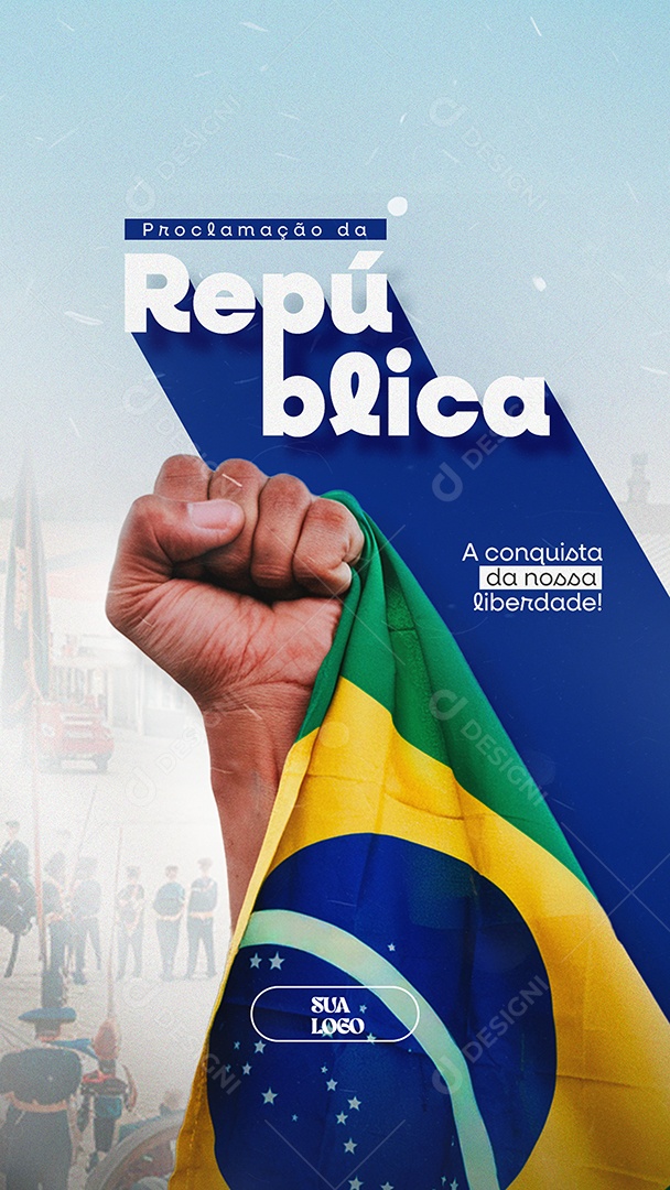 Story Dia da Proclamação da República 15 De Novembro Social Media PSD Editável