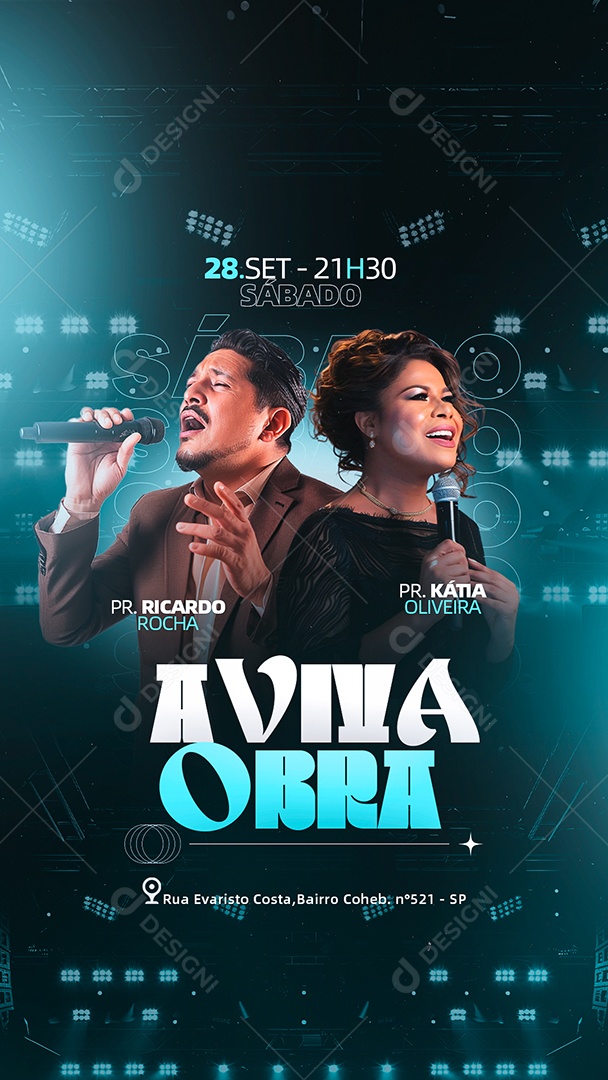 Story Gospel A VIva Obra Social Media PSD Editável