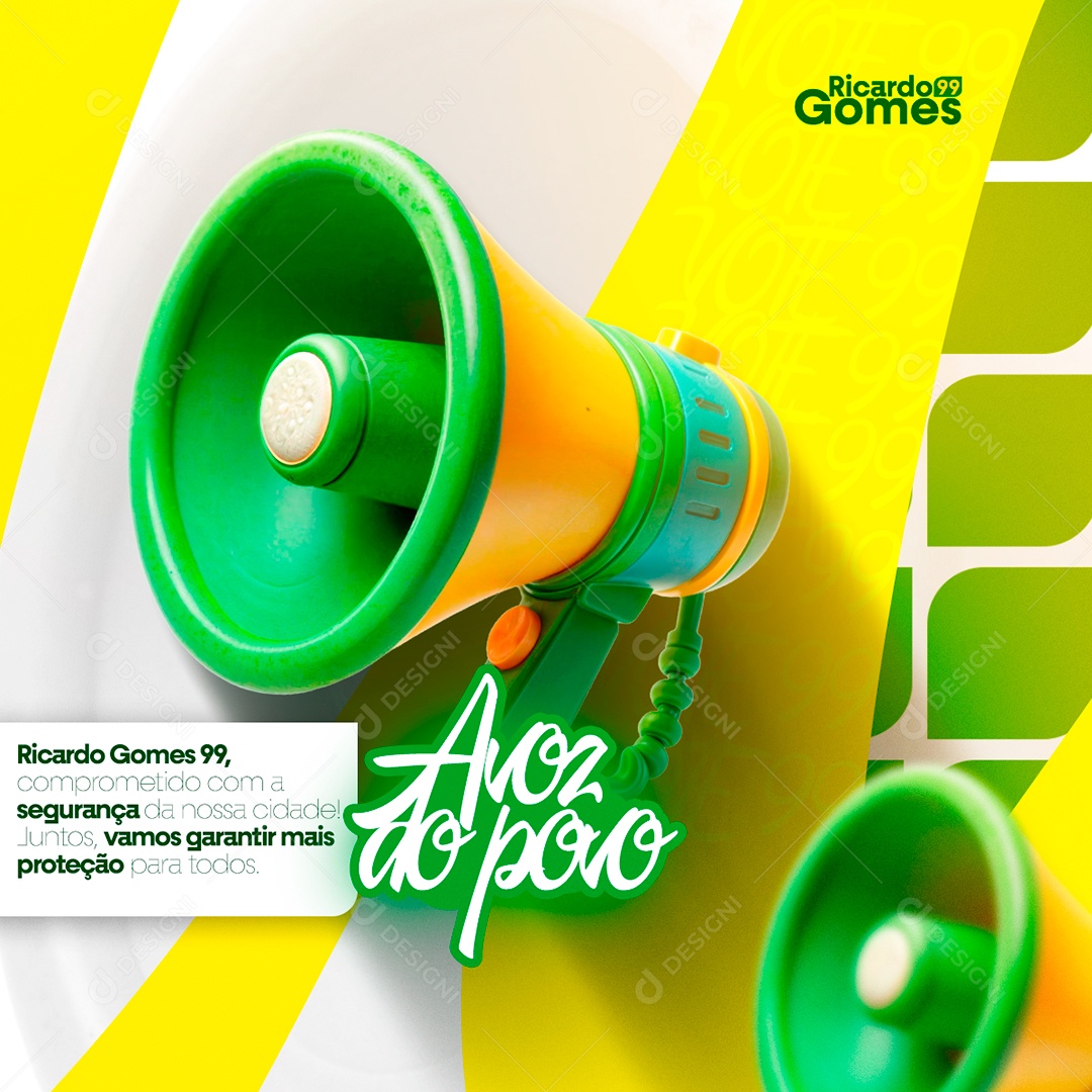 Ricardo Gomes A Voz Do Povo Social Media PSD Editável