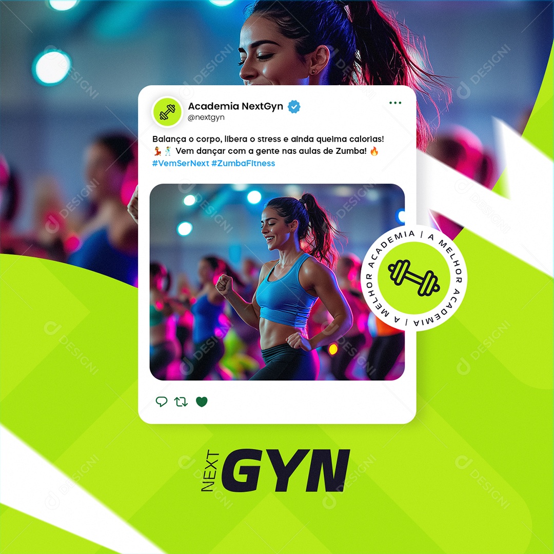 Academia Next Gyn Social Media PSD Editável