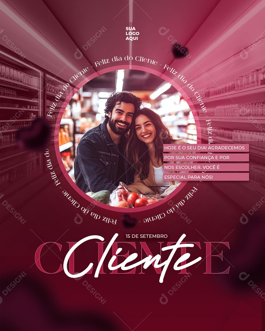 Dia do Cliente 15 de Setembro Social Media PSD Editável