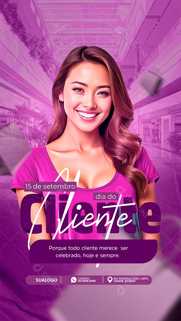 Story Dia do Cliente 15 de Setembro Social Media PSD Editável