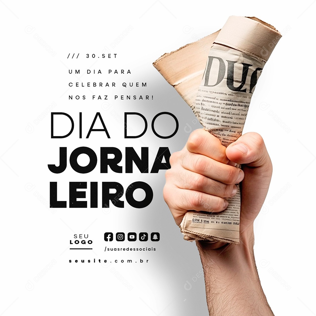 Dia do Jornaleiro 30 de Setembro Social Media PSD Editável