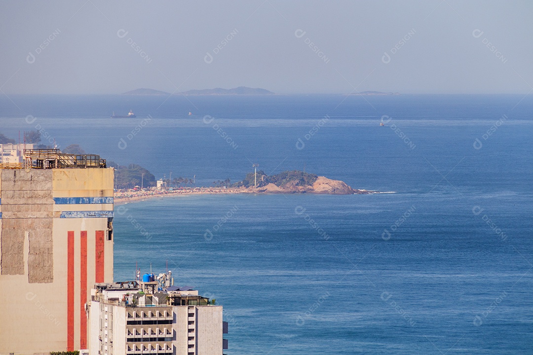 Vista aérea do bairro do Leblon
