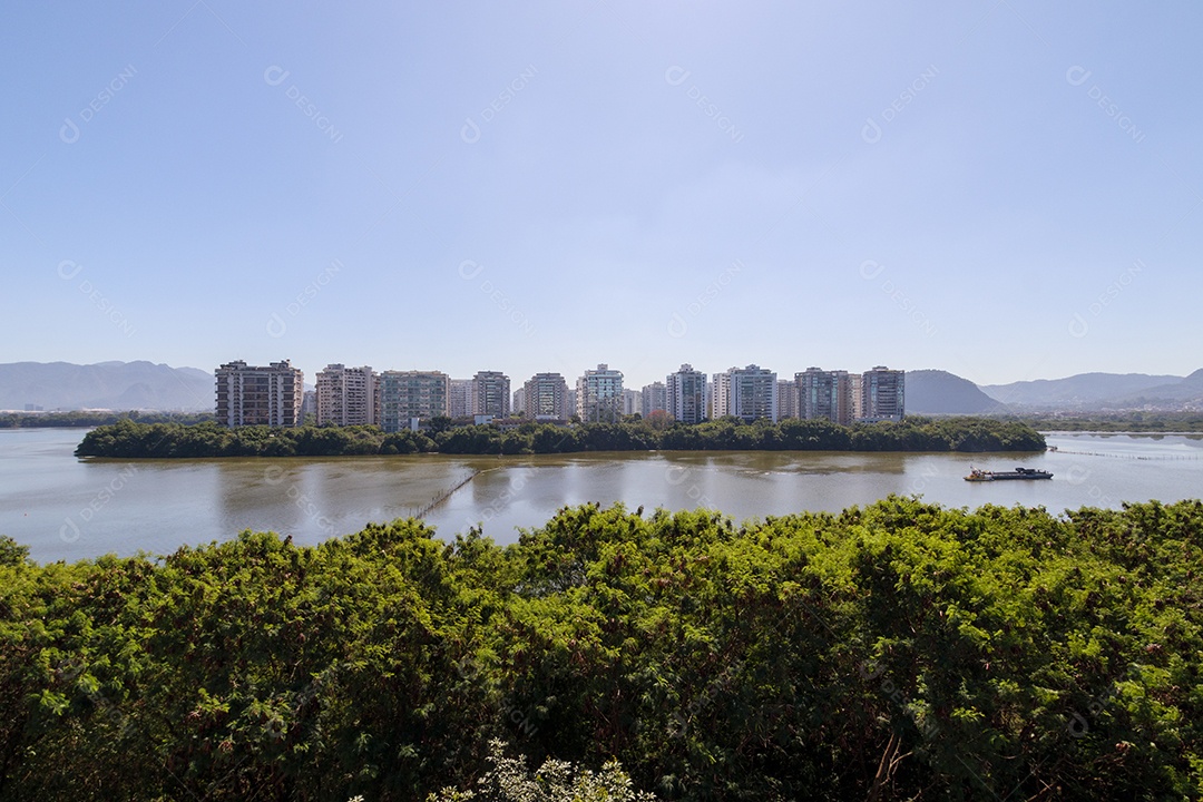 Vista da lagoa da barra da Tijuca