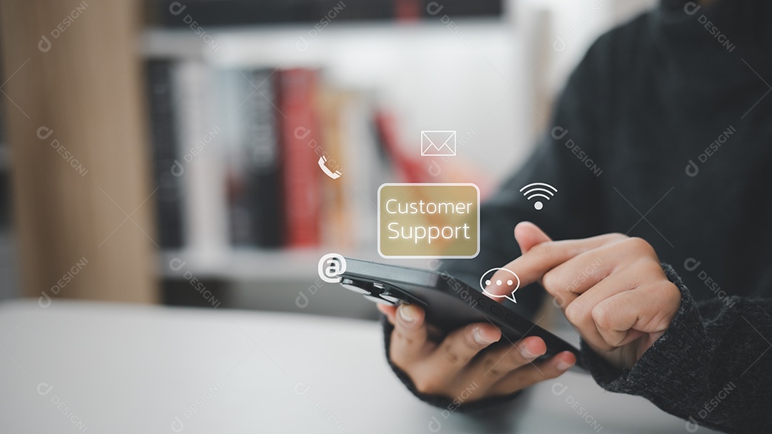 Linha direta de suporte ao cliente entre em contato conosco