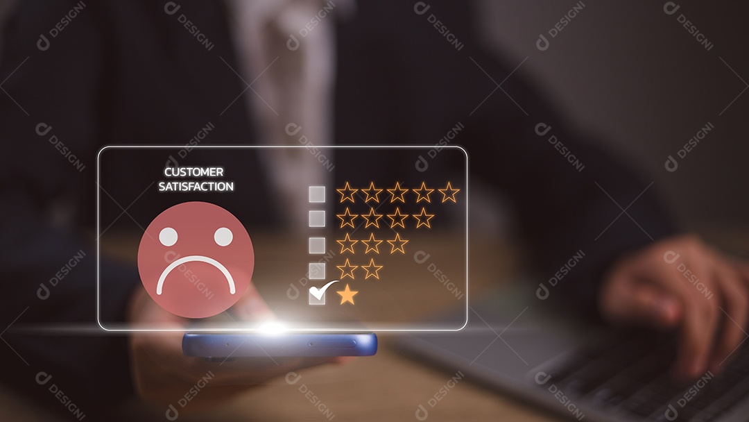 Conceito insatisfeito da experiência do cliente