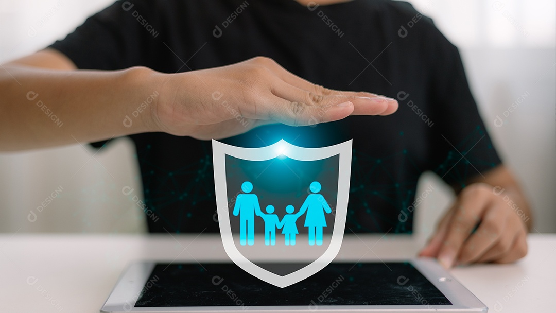 Conceito de seguro de vida familiar