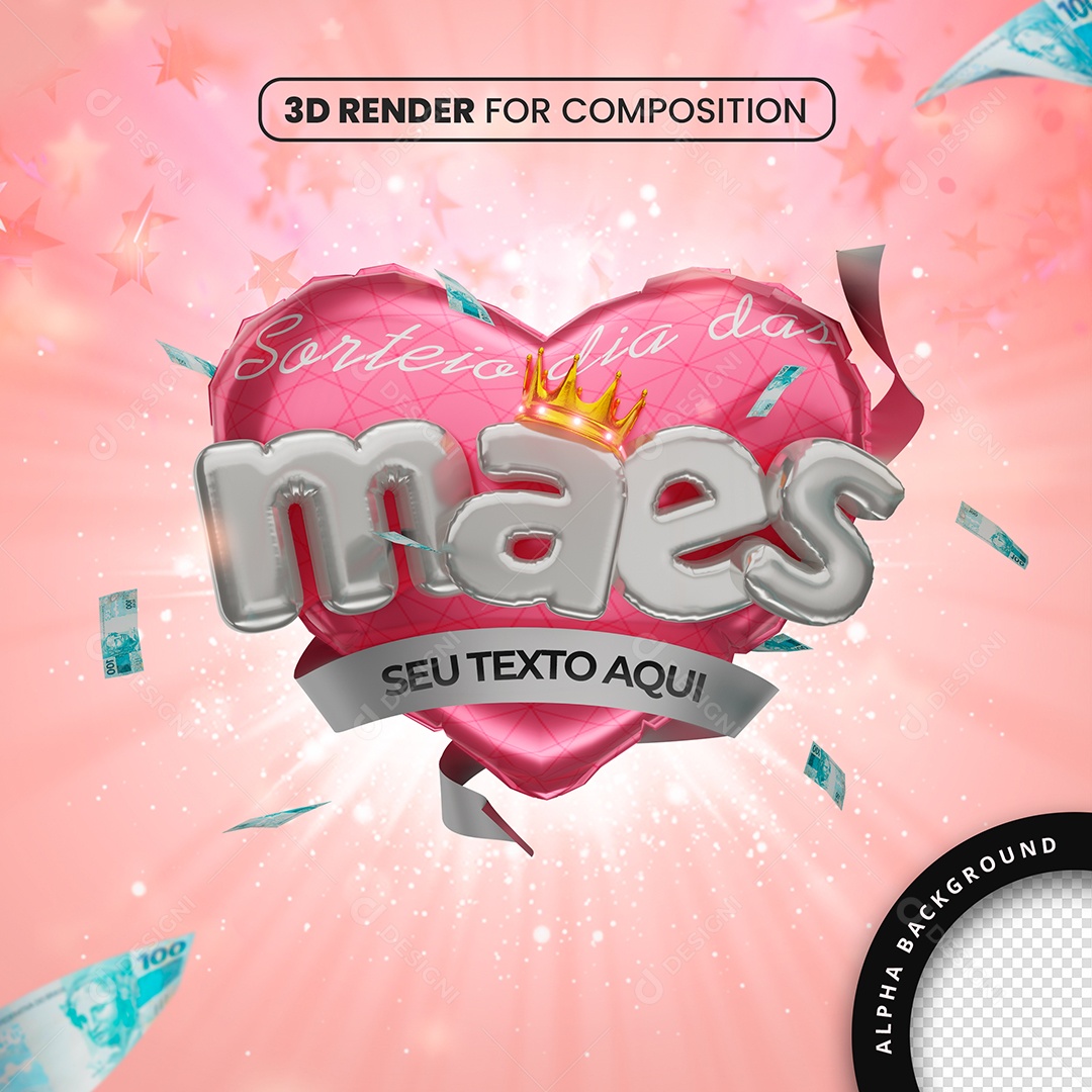 Sorteio Dia das Mães Social Media PSD Editável