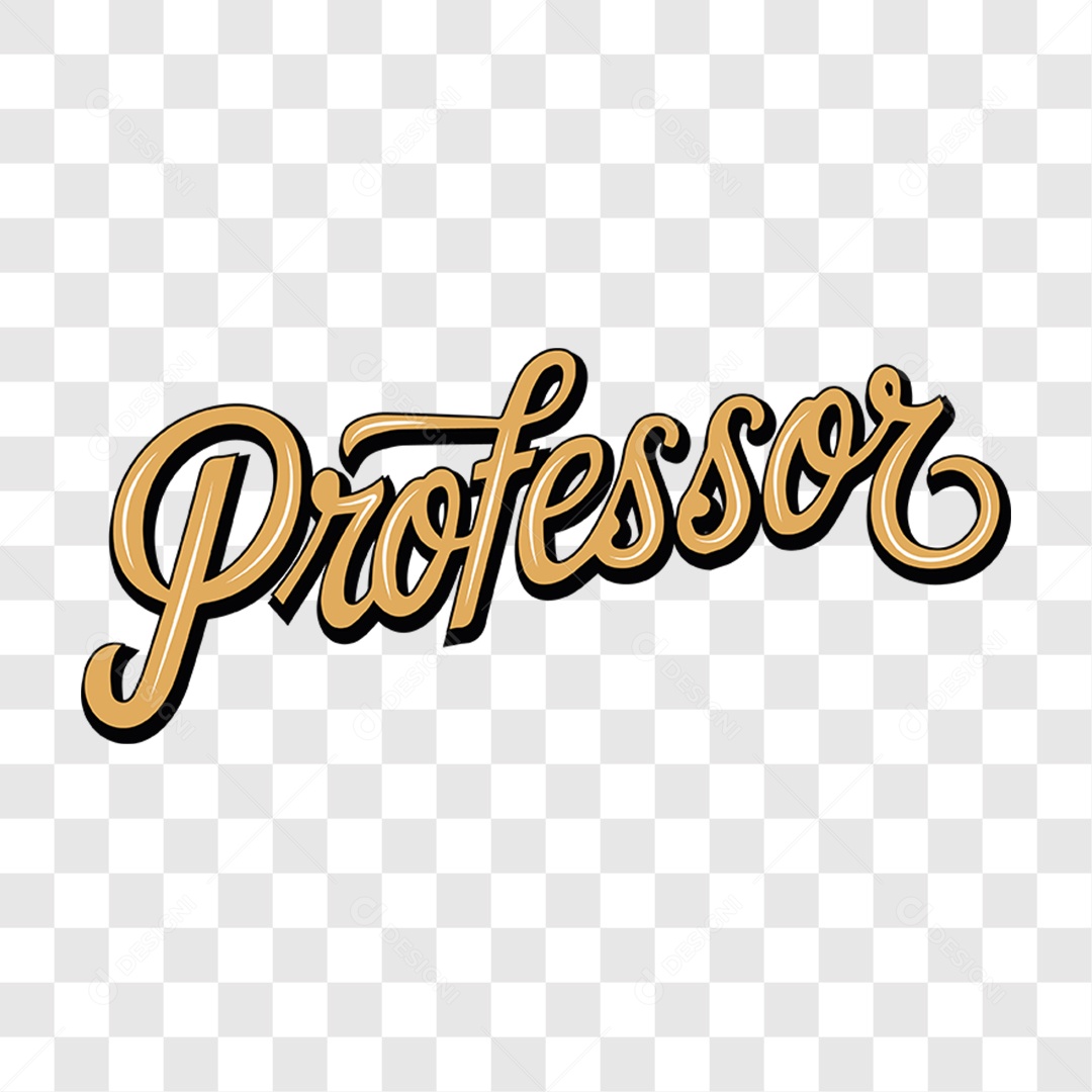 Lettering Dia Do Professor EPS + PNG