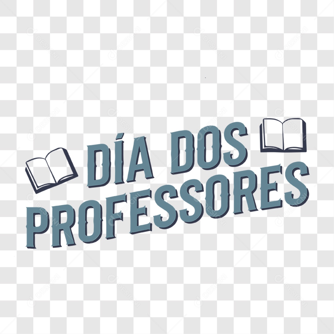 Lettering Dia Dos Professores EPS + PNG