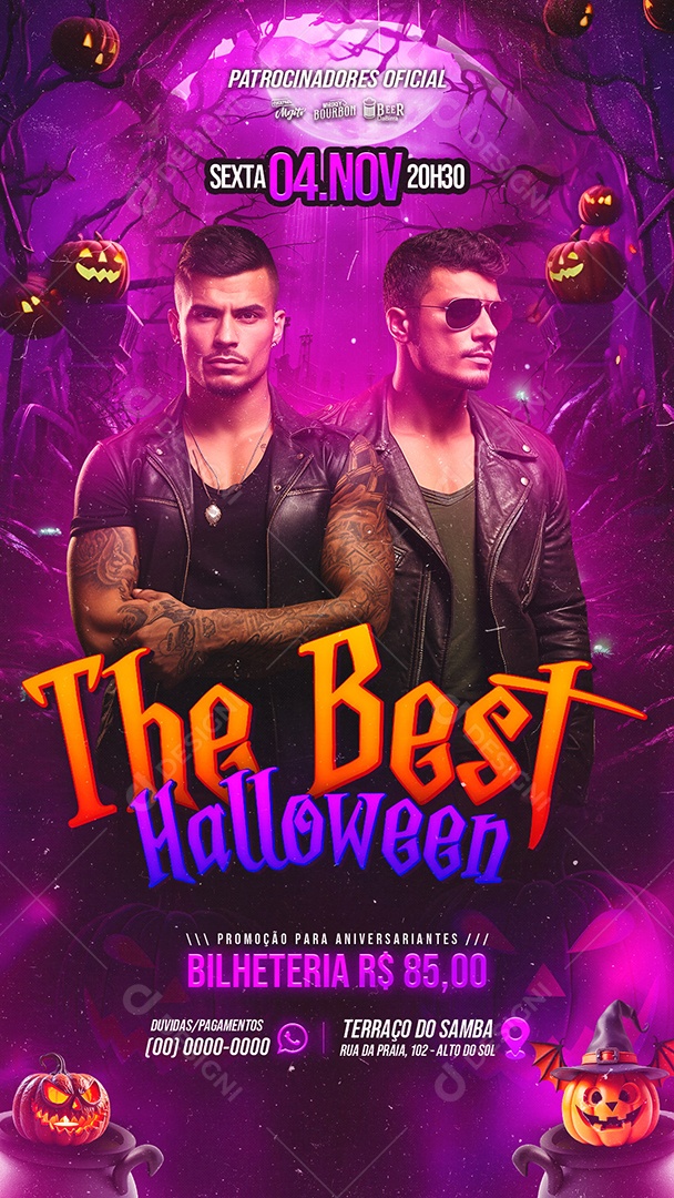 Story Flyer Halloween The Best Social Media PSD Editável
