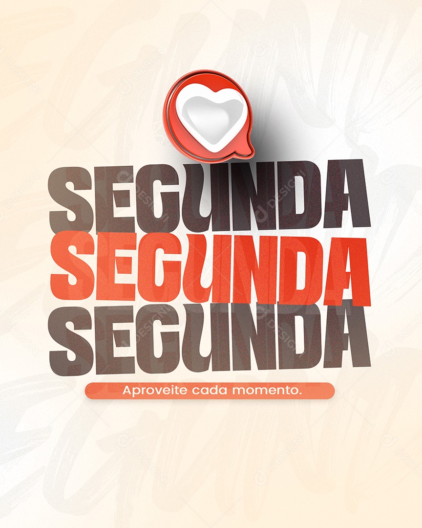 Frase Motivacional Bom Dia Segunda Social Media PSD Editável