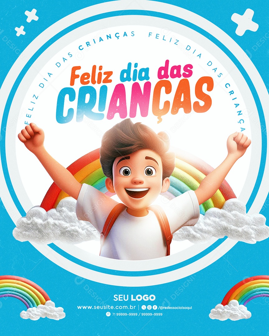 Dia Das Crianças 12 de Outubro Social Media PSD Editável