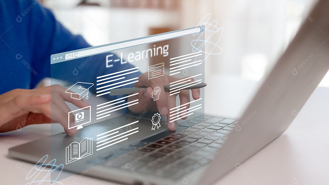 Conceito de aprendizagem de lições e book treinamento digital