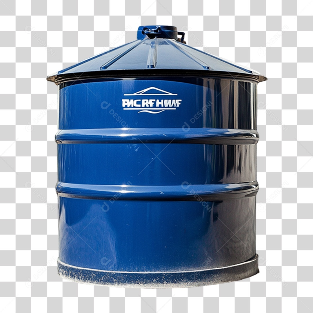 Caixa de Plástico Azul PNG Transparente