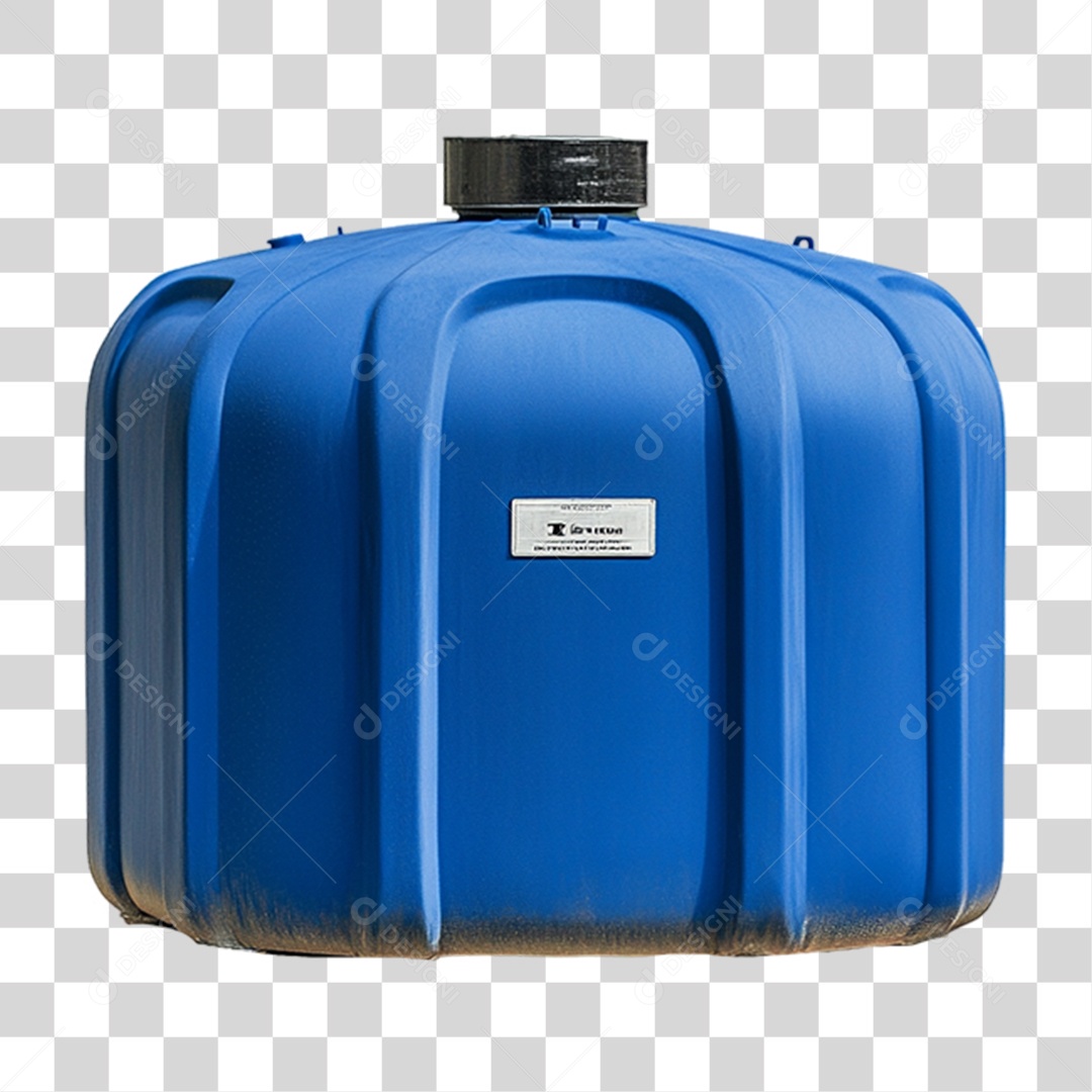 Caixa de Plástico Azul PNG Transparente