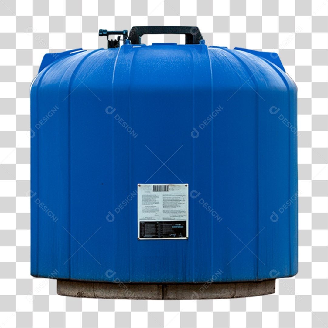 Caixa de Plástico Azul PNG Transparente