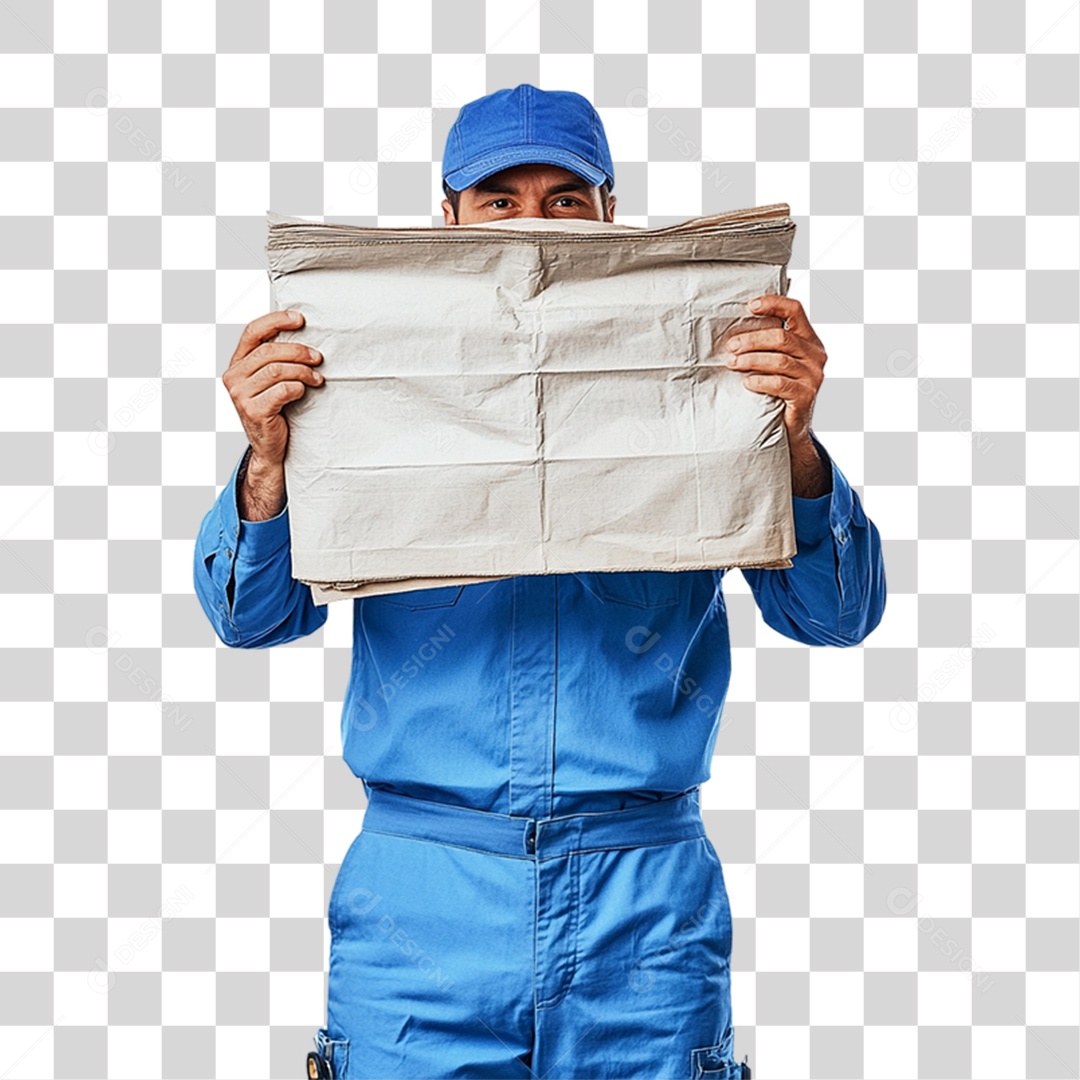 Carteiro Entregador PNG Transparente