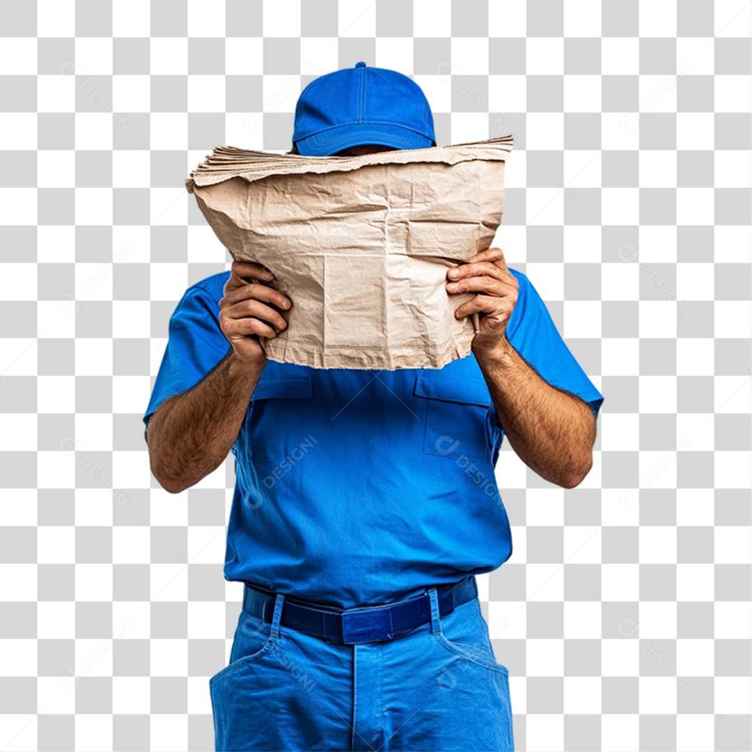 Carteiro Entregador PNG Transparente