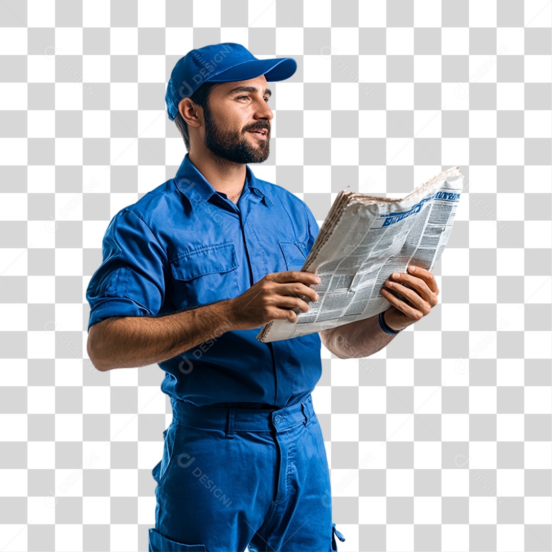 Carteiro Entregador PNG Transparente