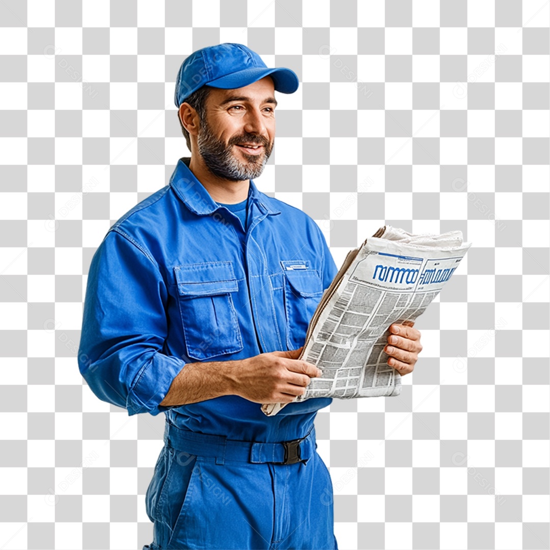 Carteiro Entregador PNG Transparente