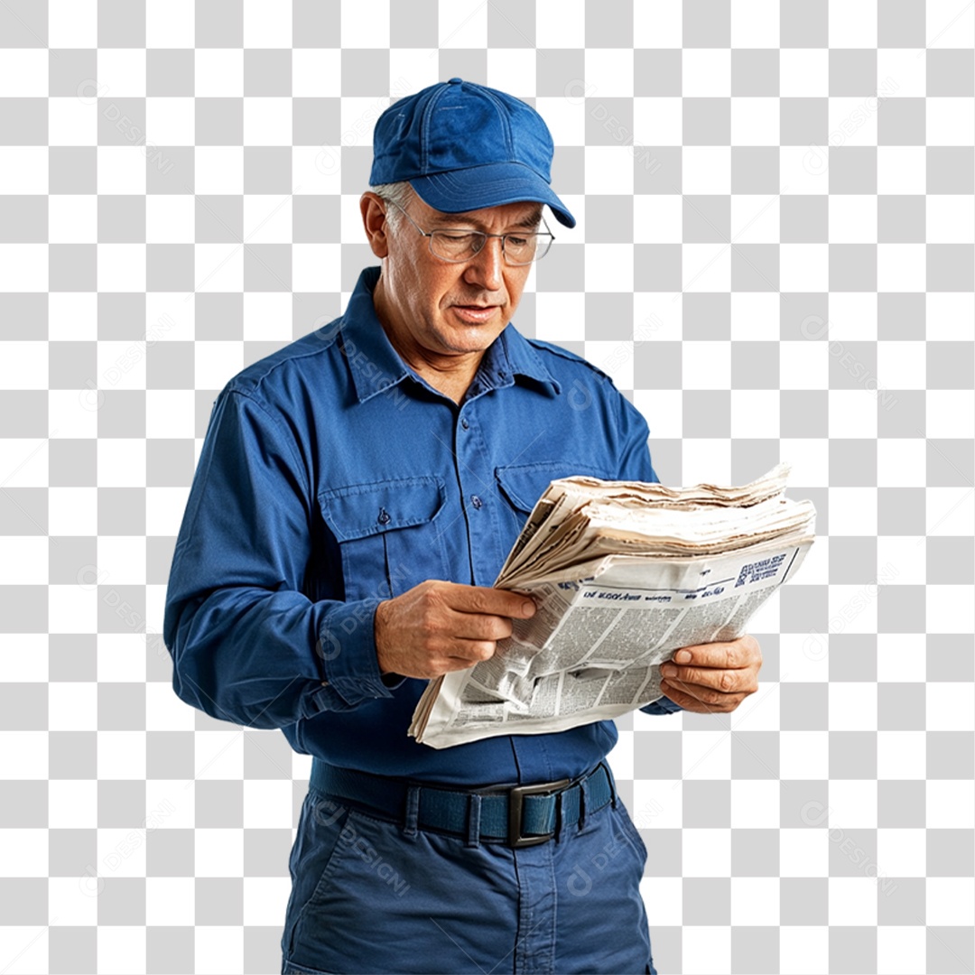 Carteiro Entregador PNG Transparente