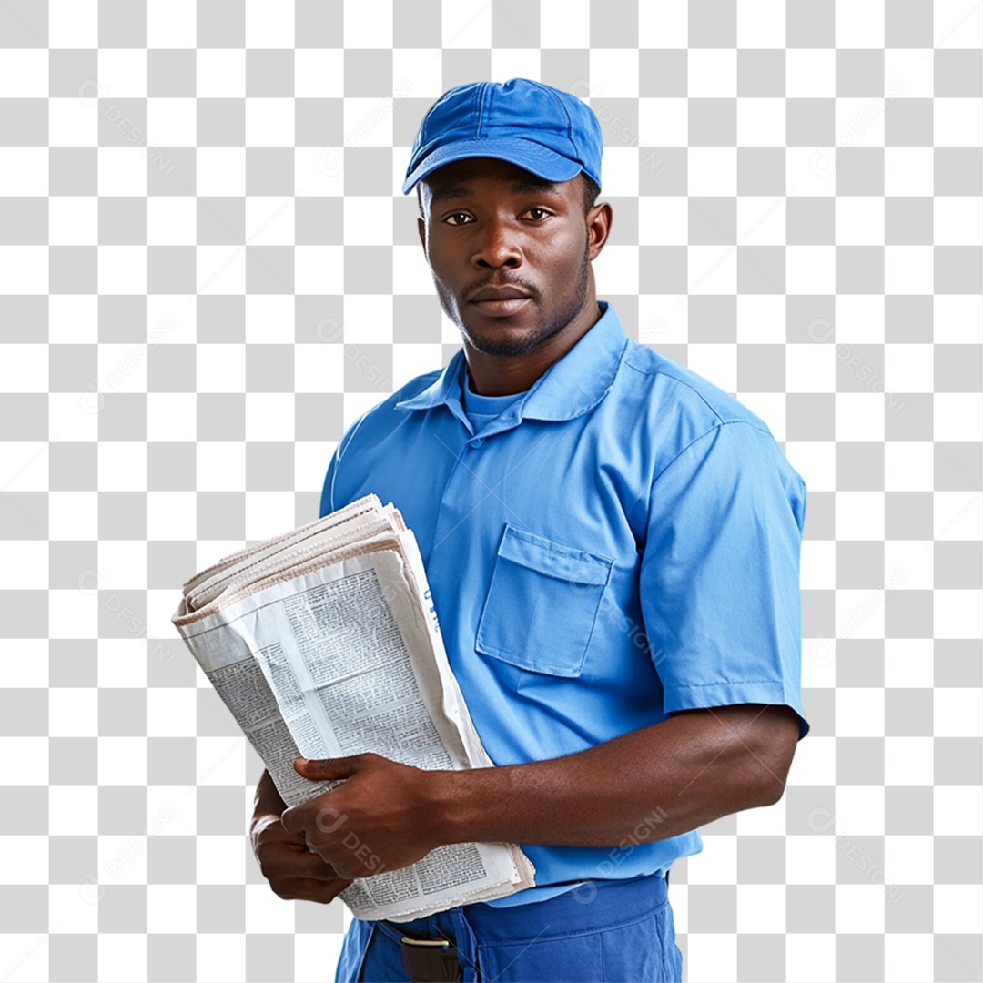 Carteiro Entregador PNG Transparente