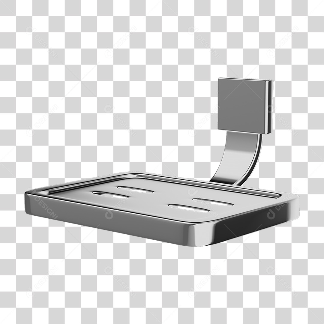 Saboneteira Banho Metal PNG Transparente