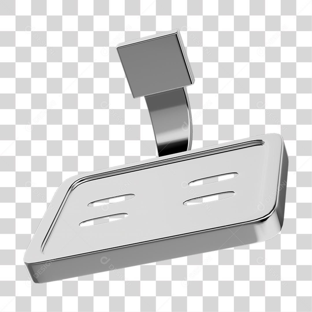 Saboneteira Banho Metal PNG Transparente