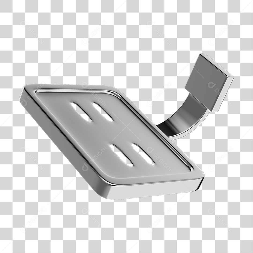 Saboneteira Banho Metal PNG Transparente