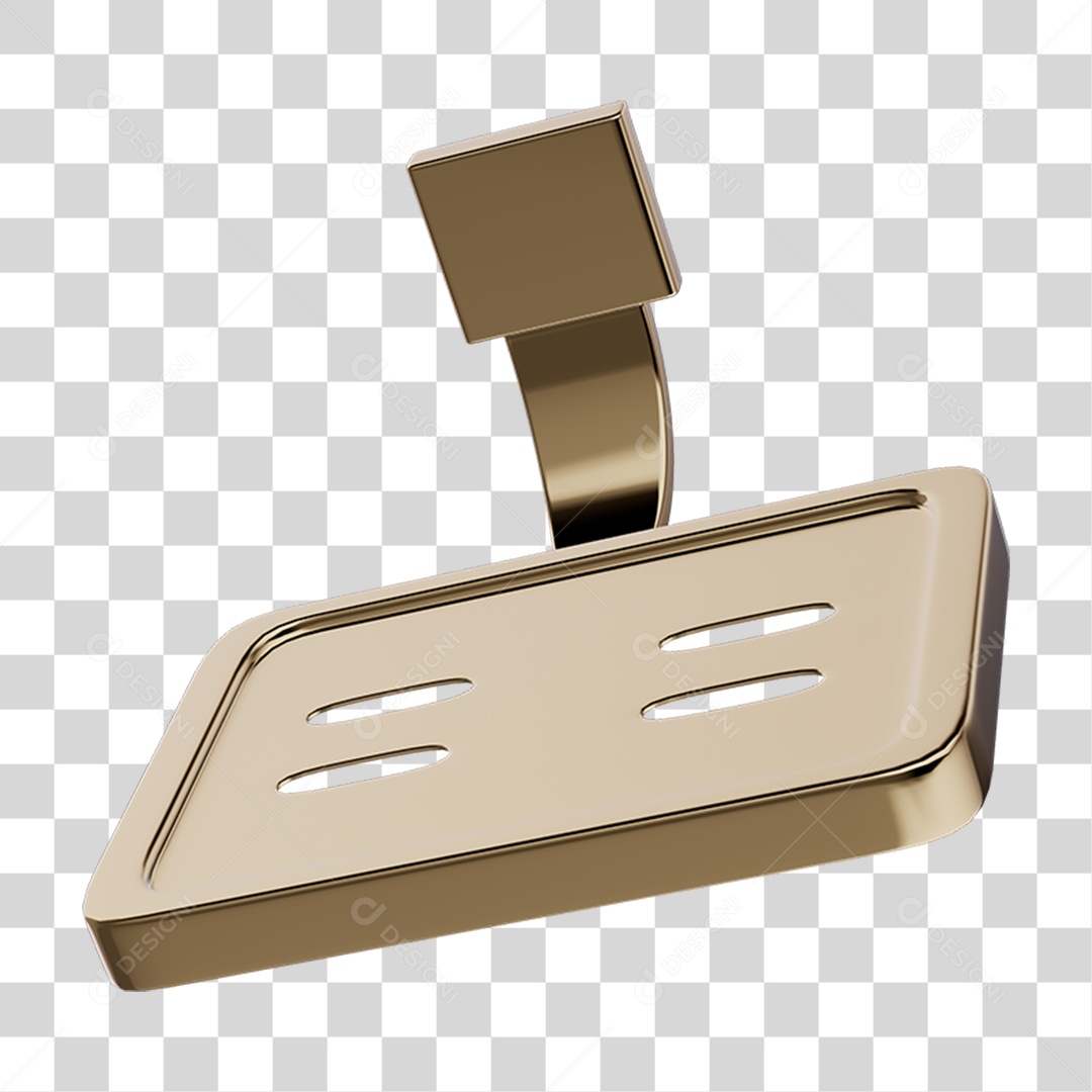 Saboneteira Banho Metal PNG Transparente