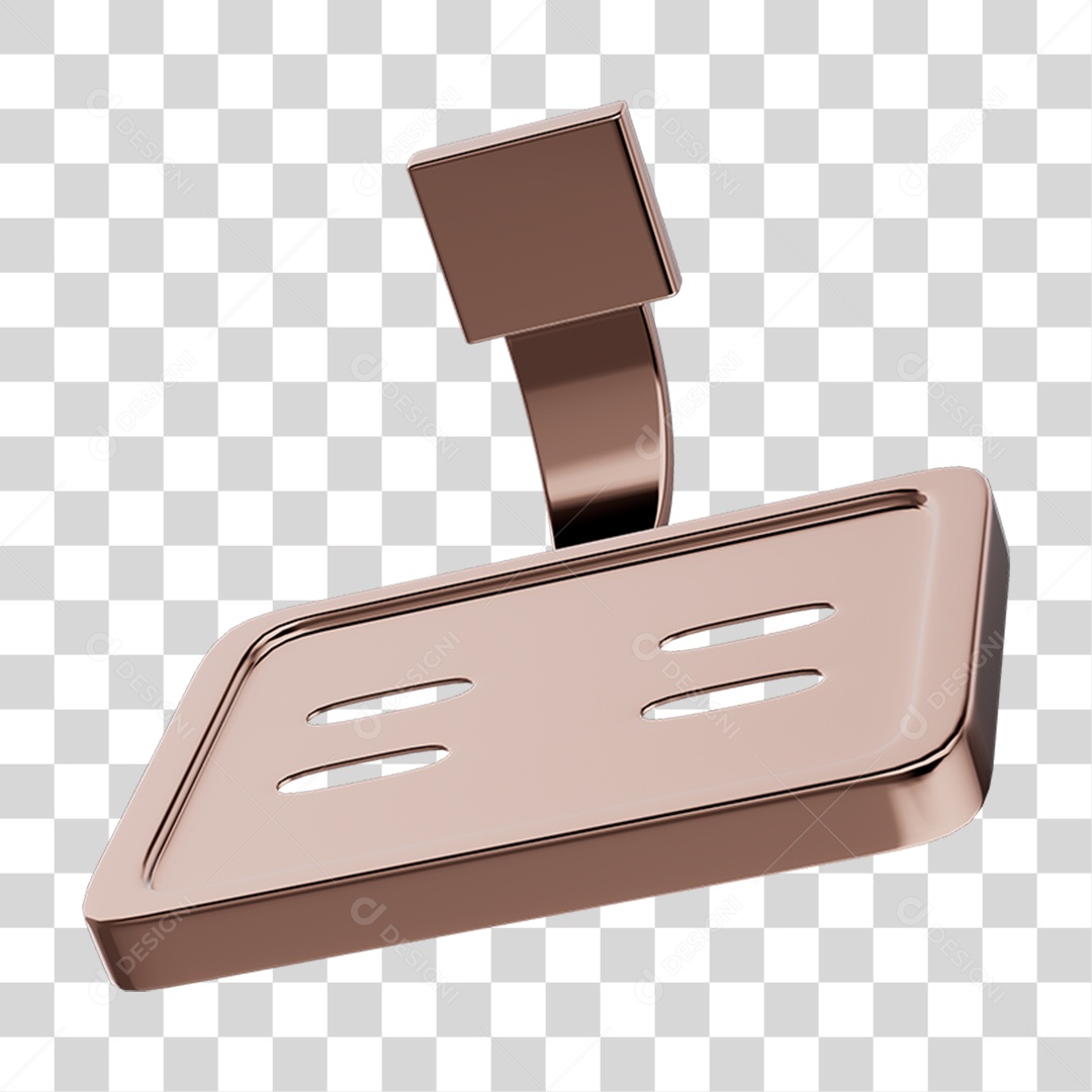 Saboneteira Banho Metal PNG Transparente