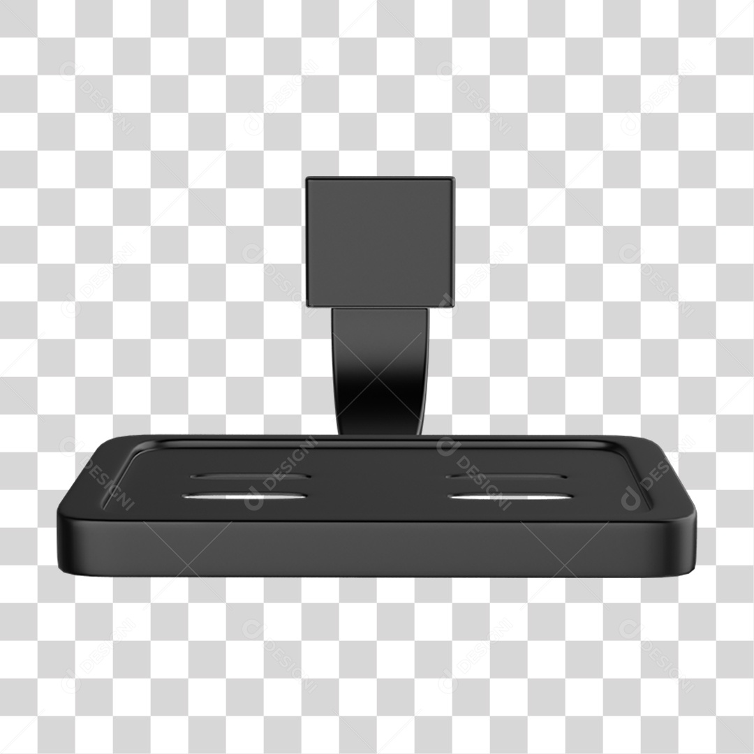 Saboneteira Banho Metal PNG Transparente