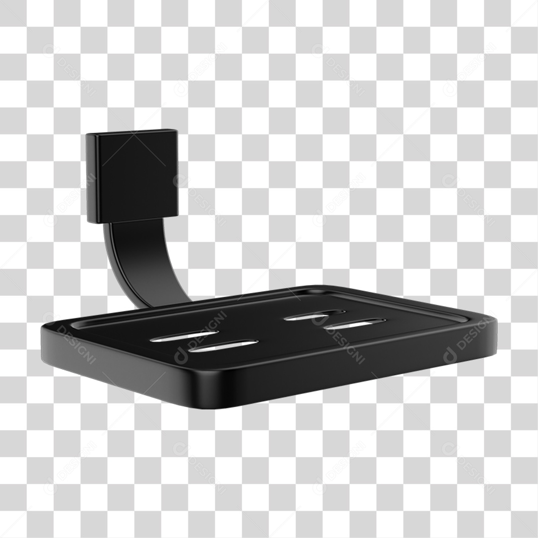 Saboneteira Banho Metal PNG Transparente