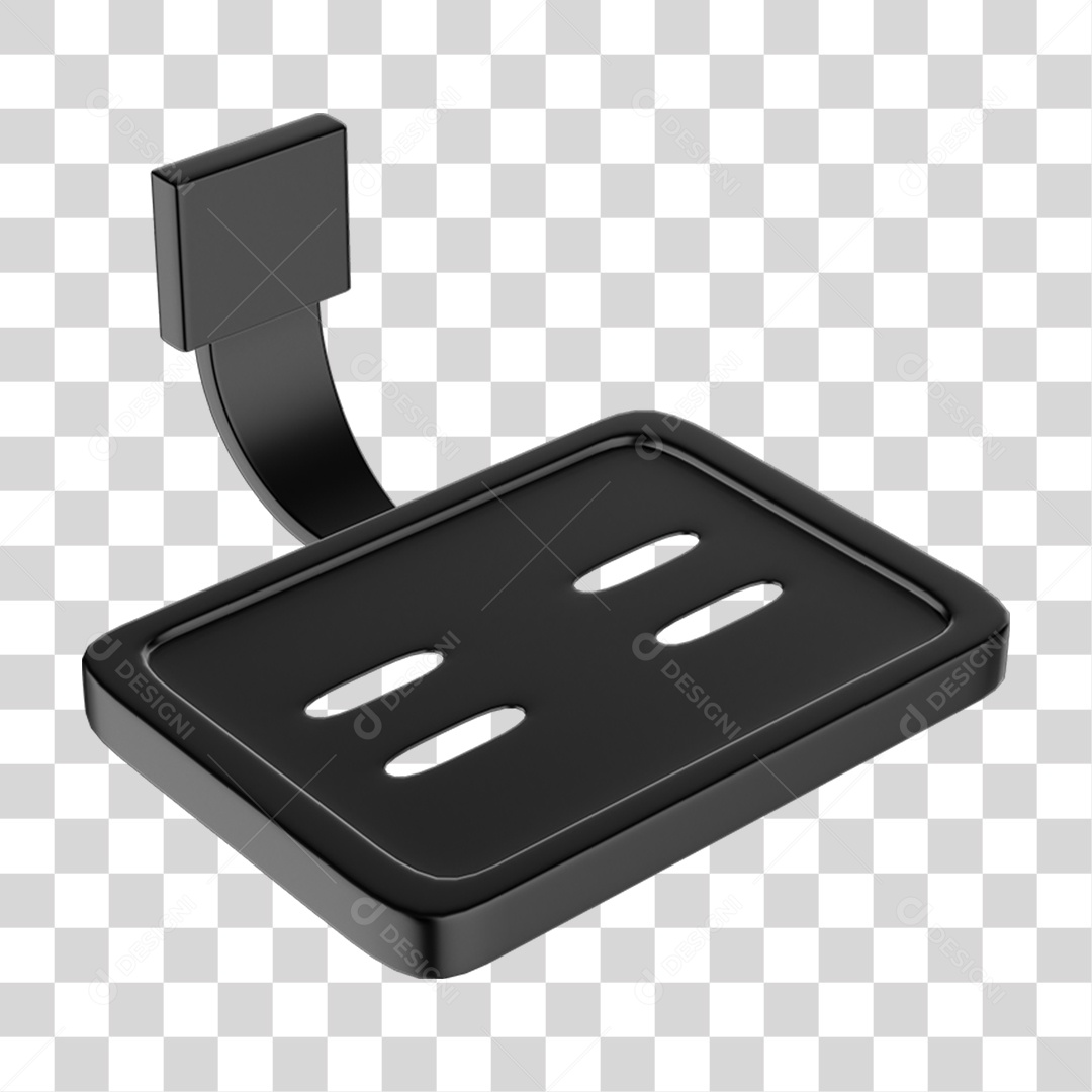 Saboneteira Banho Metal PNG Transparente