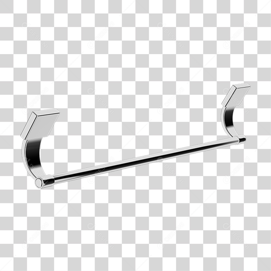 Toalheiro Banho Metal PNG Transparente